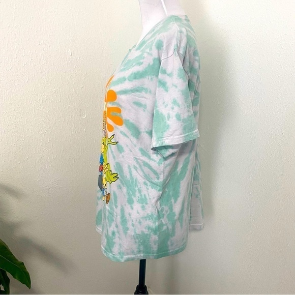 Nickelodeon Tie Dye Nicktoons Splat Logo Graphic T Shirt Size Large Unisex - Picture 3 of 6